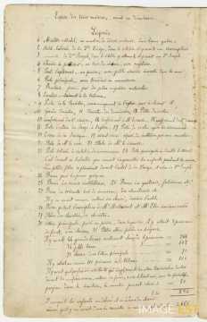 Inventaire de l'église des Trois-Maisons (manuscrit Morius 77)